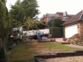 Front garden with levels before