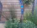 Maritime planting design stained glass sculpture