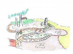 Concept garden sketch